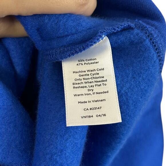 T By Talbots Asymmetric Zip Jacket NWT Womens Sz 3X Cobalt Blue High Neck Fleece - Picture 6 of 6